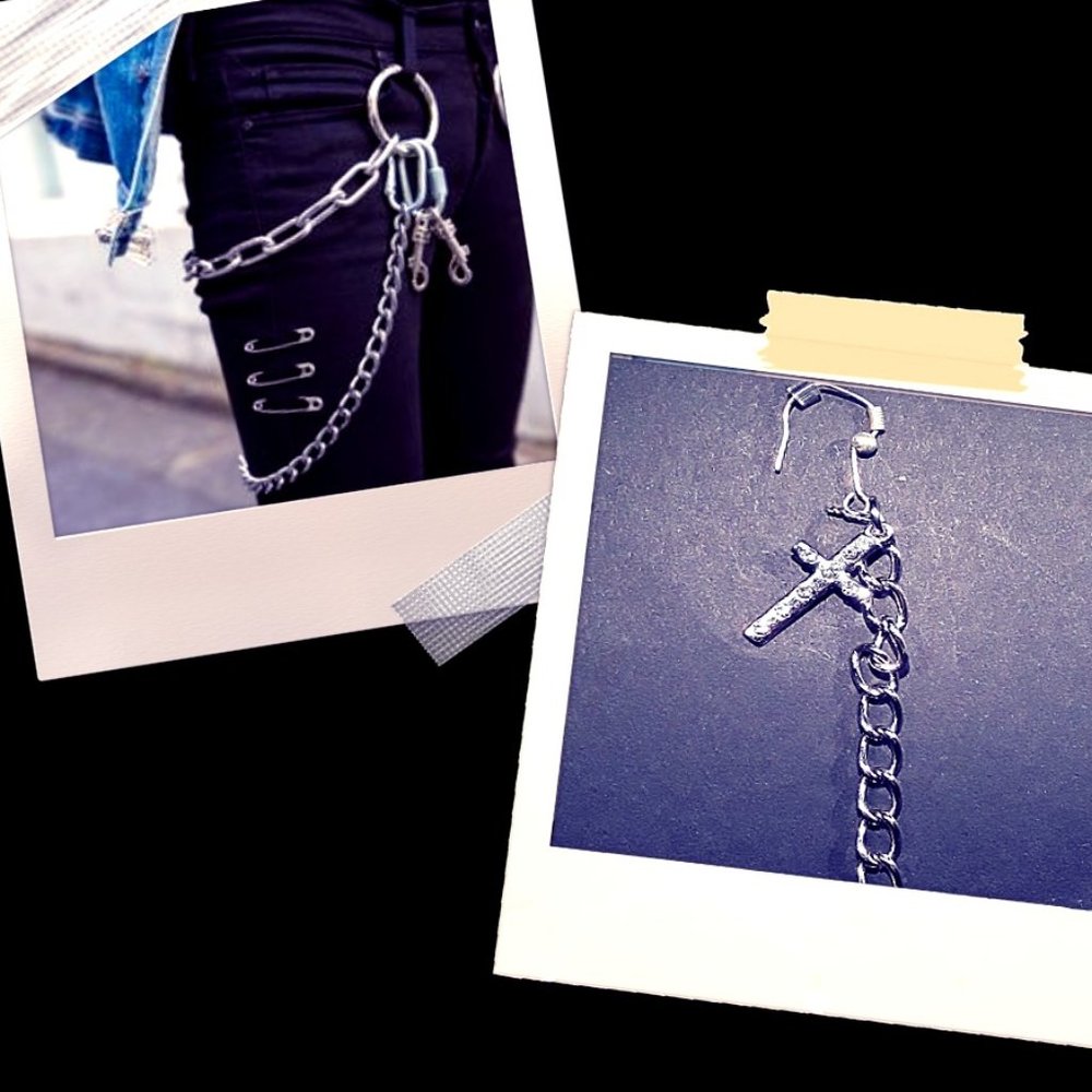 Eboy chain Earrings kpop